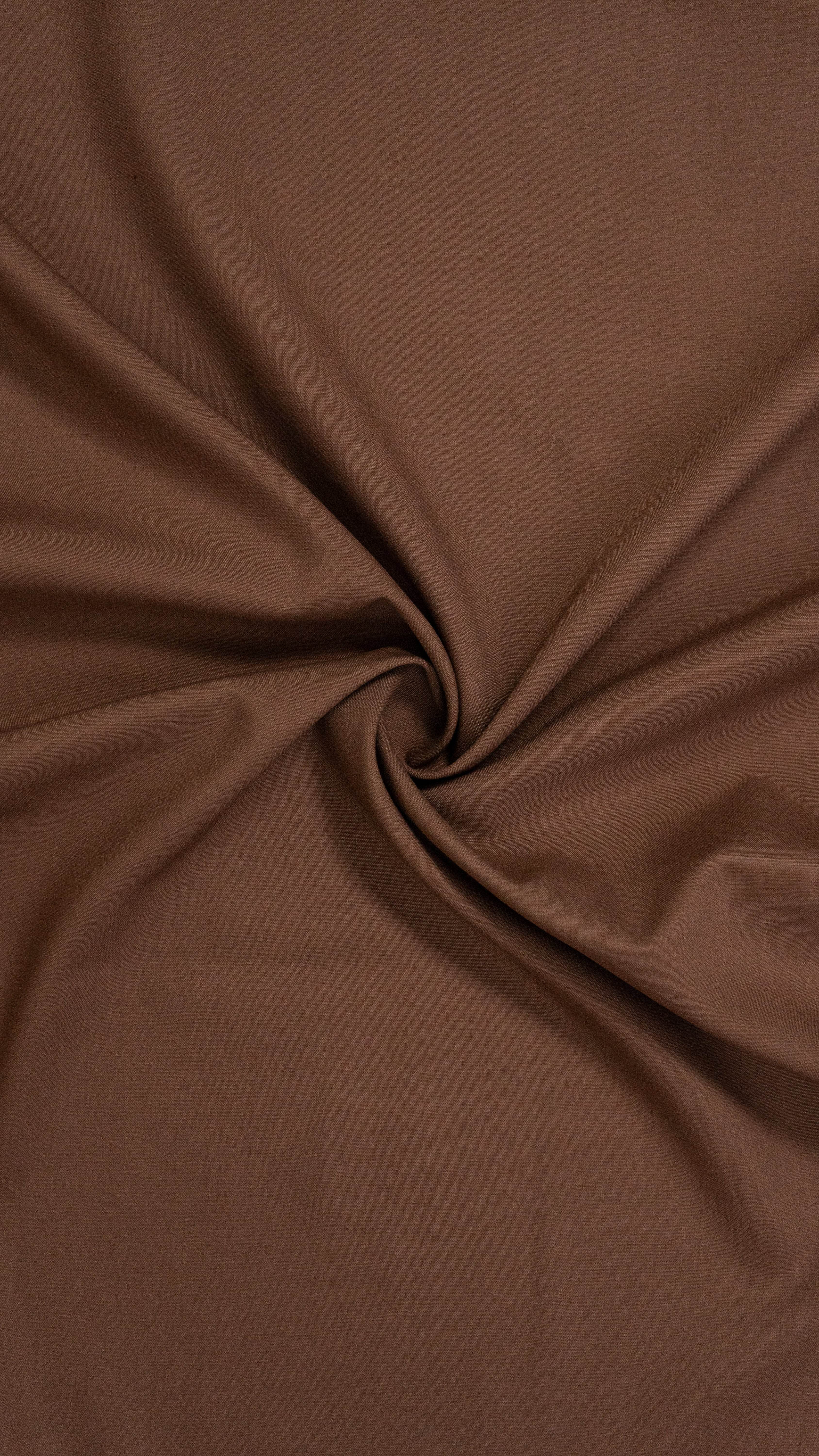 Bonanza - Premium Chocolate Brown Wash & Wear Unstitched Fabric - Al Jalil Fabrics
