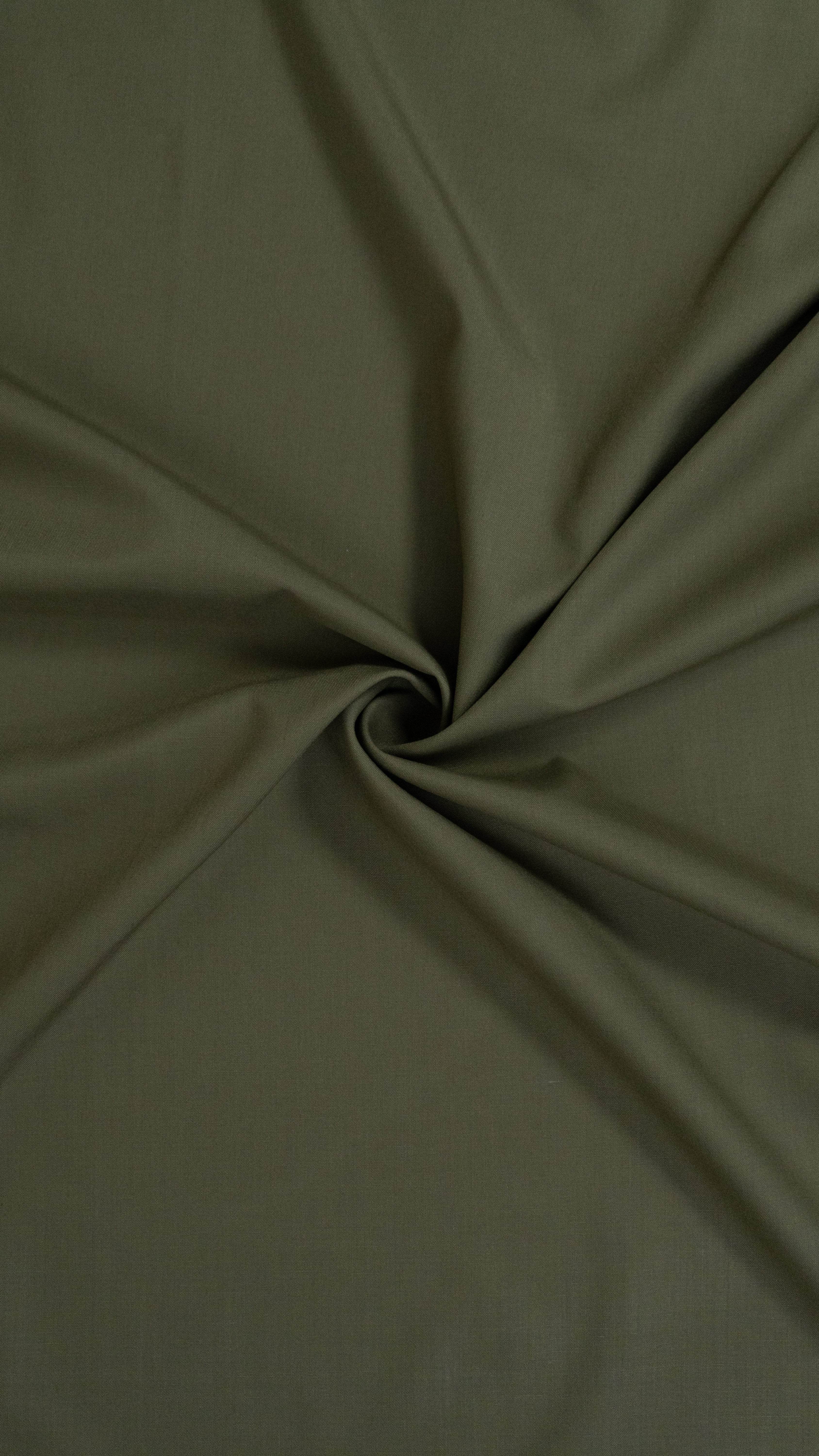 Bonanza Premium Wash & Wear Unstitched Fabric - Dark Olive Green - Al Jalil Fabrics