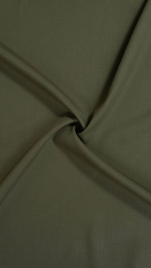 Bonanza Premium Wash & Wear Unstitched Fabric - Dark Olive Green - Al Jalil Fabrics