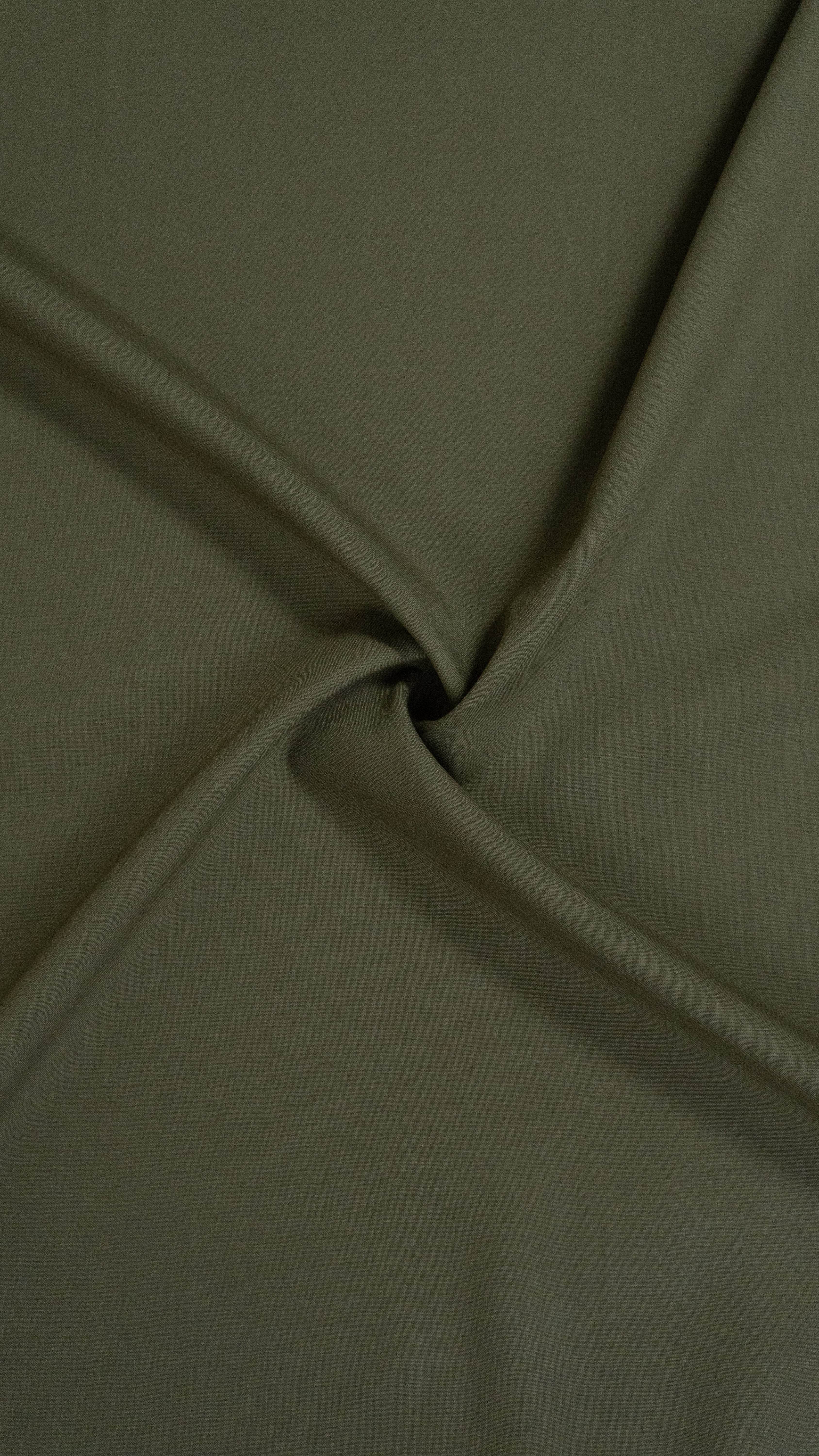 Bonanza Premium Wash & Wear Unstitched Fabric - Dark Olive Green - Al Jalil Fabrics