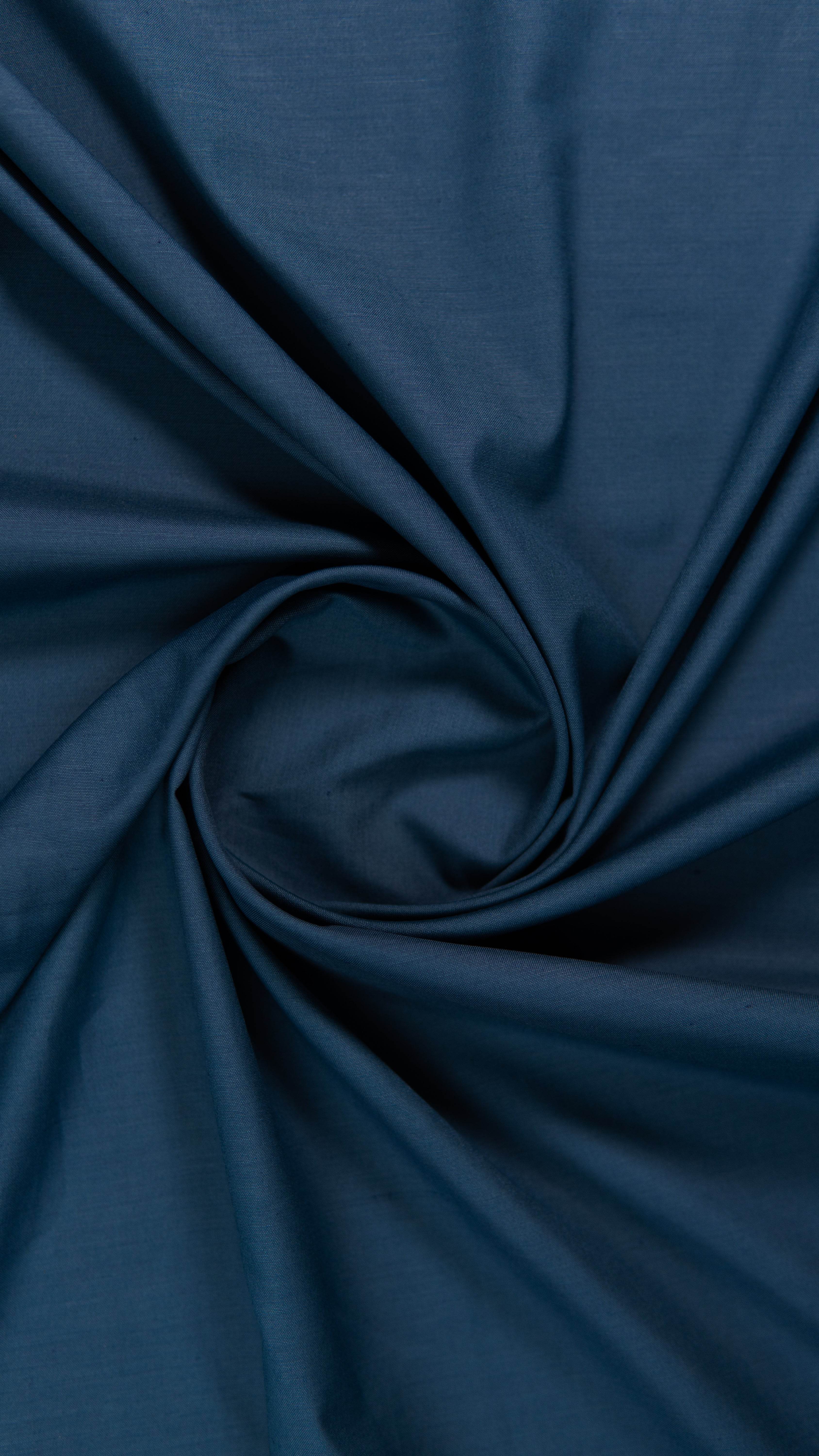 Men's Midnight Blue Wash & Wear Unstitched Fabric - Casual Wear - Al Jalil Fabrics