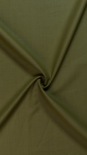 Elegant Casual Wash & Wear Fabric Unstitched – Soft & Breathable (Olive Green) - Al Jalil Fabrics