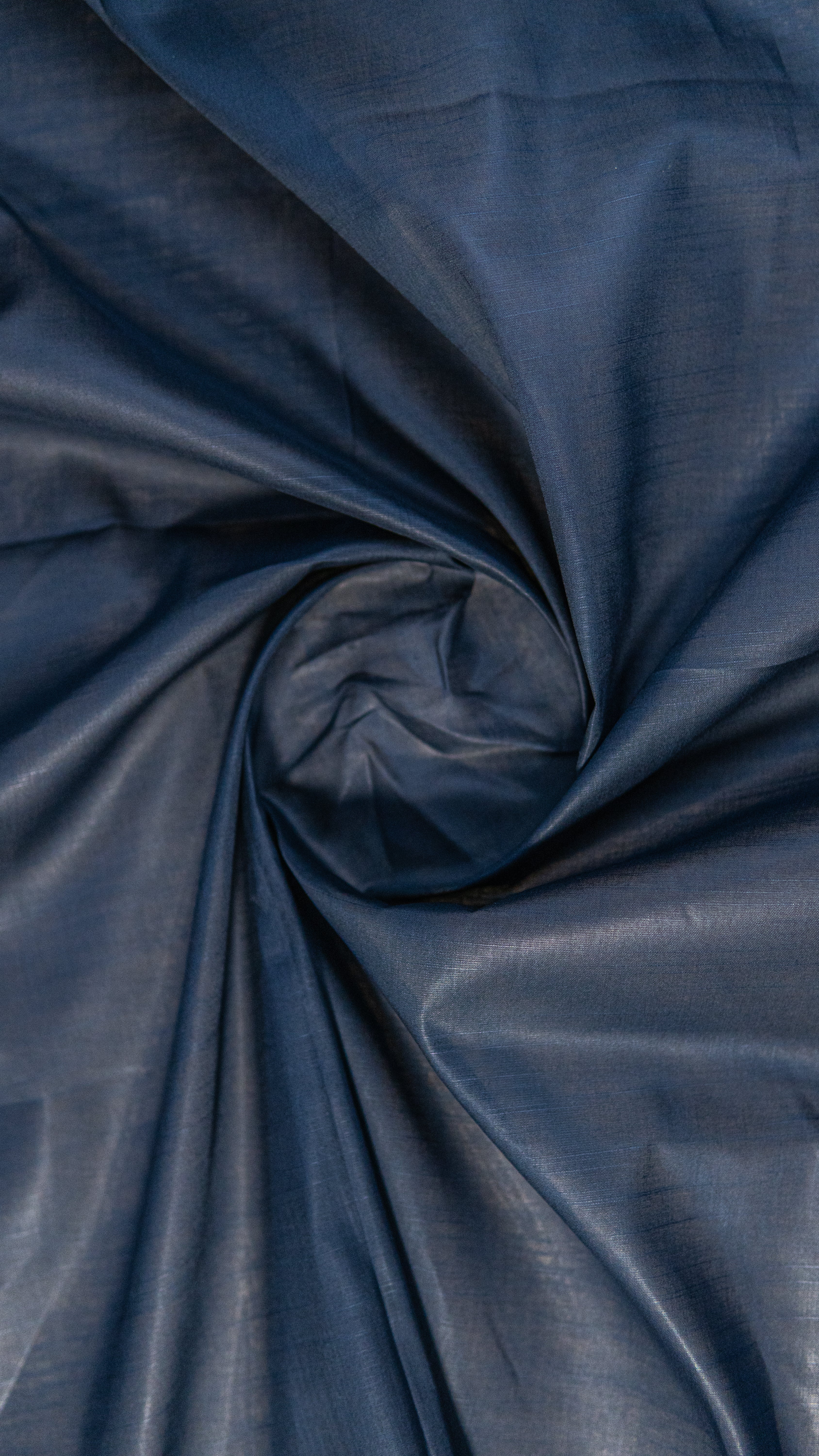 VENUS Self-Printed Cotton Fabric - Blue Berry (Unstitched)