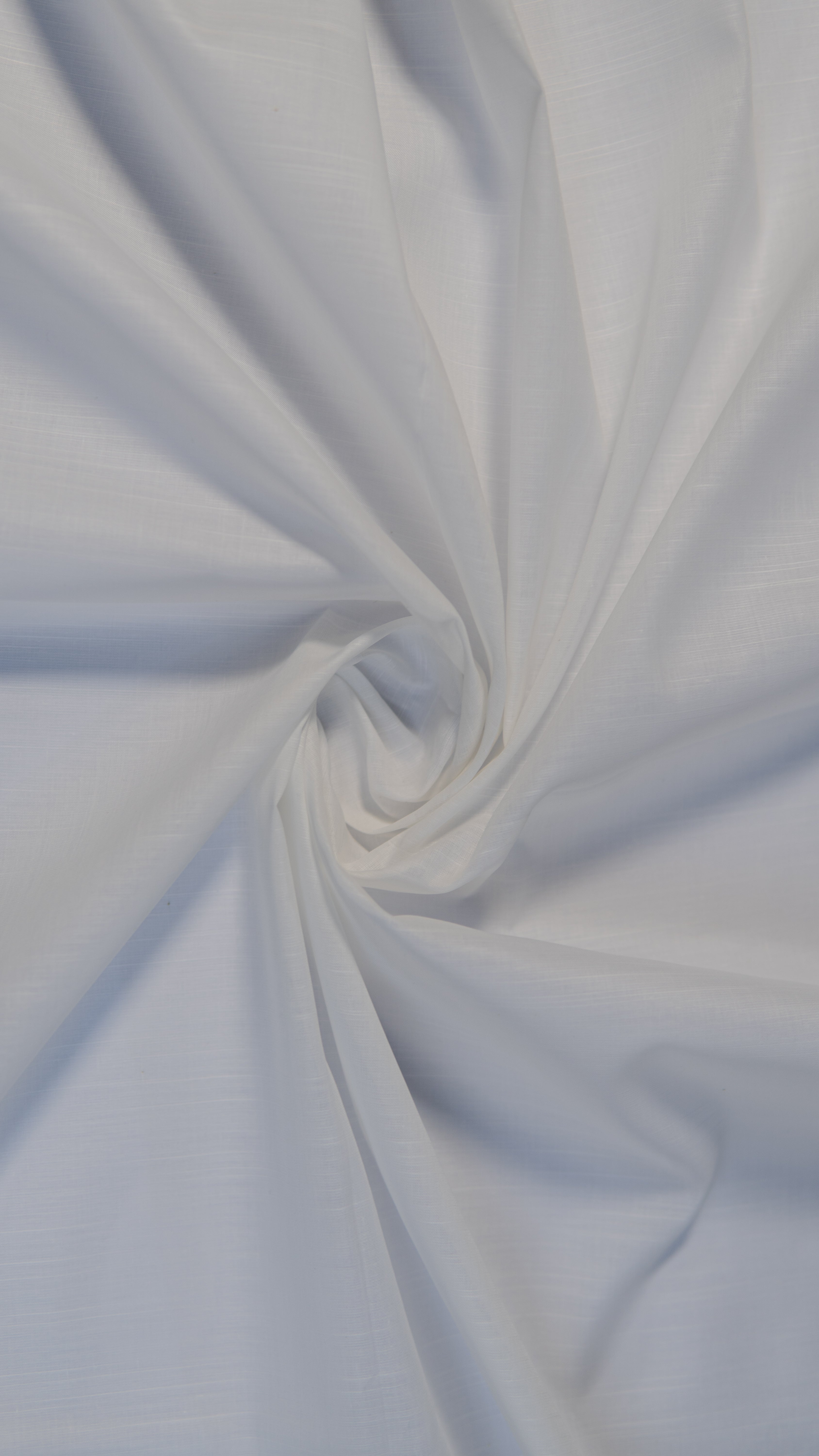 VENUS Self-Printed Cotton Fabric - White (Unstitched)
